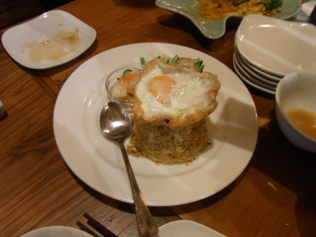 唐辛子炒飯目玉焼きのせ